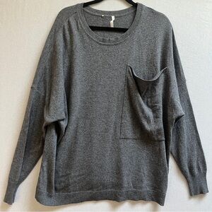 Ischiko Mariem wool cashmere blend Gray Oversized Sweater Sz XL